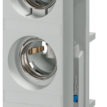 5SF6220 Base de caballete DIAZED SR60, de 3 polos, DIII, 63 A, 500 V, para emb