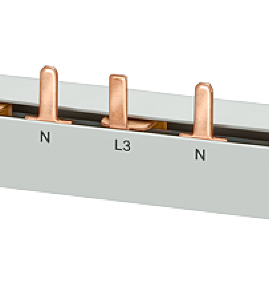 5ST3770-5 Peine de espigas, 16 mm², 16 mód., 4 fases, recortable, interruptor dif. 4 