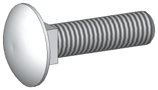 8PQ9500-0BA14 SIVACON S4, tornillo de cabeza alomada con cuello cuadrado M10 × 35, DIN 603, 1 