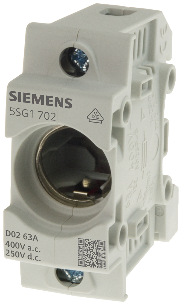 5SG1302 NEOZED, base portafusibles, D01, 1 polo, 16 A, Un AC: 400 V, Un DC: 250 V