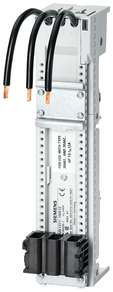 8US1211-1NS10 Sistema de embarrado, distancia entre centros de barras 60 mm, adaptador de
