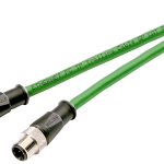 6XV1870-8AE50 Cable PN 0,5m M12 macho/M12 macho recto 4P COD.D