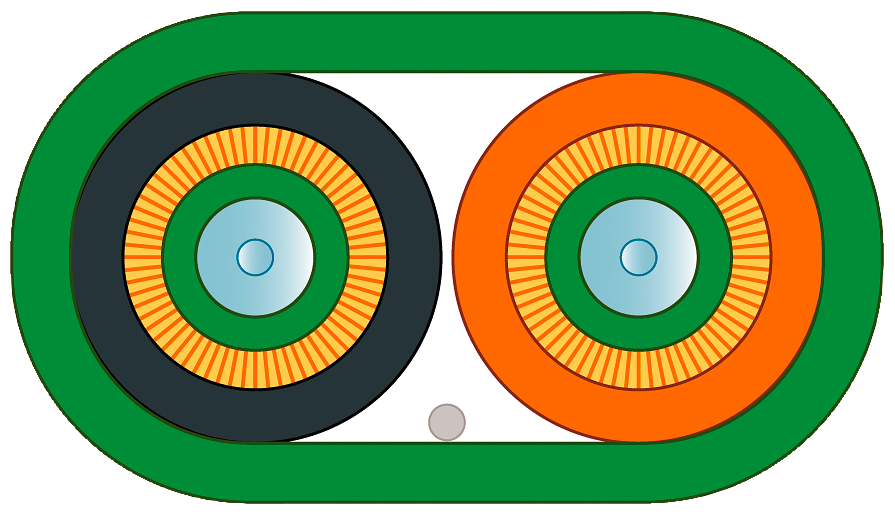 6XV1873-6AN40 FO Standard Cable GP (50/125), confeccionado con 2×2 conectores SC, longitud 40 