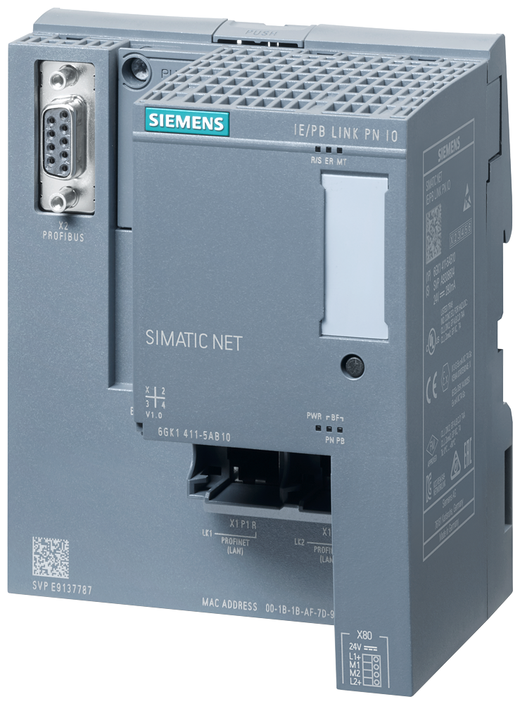 6GK1411-5AB10 Pasarela entre Ethernet y PROFIBUS, PROFINET IO