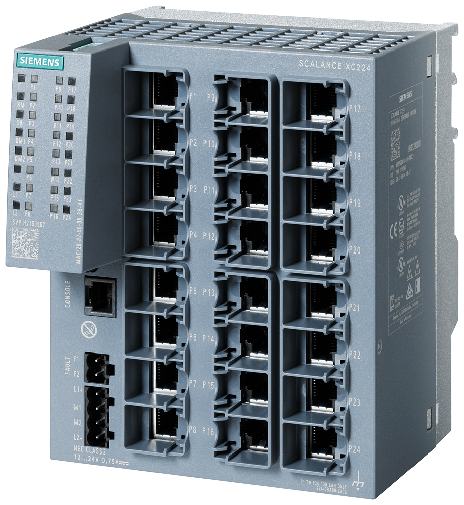 6GK5224-0BA00-2AC2 XC224 SWITCH gestionable 24xRJ45 10/100Mbits/s