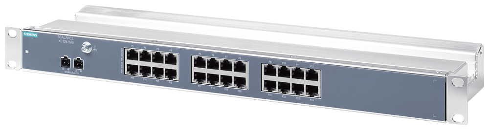 6GK5124-0BA00-2AR3 SCALANCE XR124WG; unmanaged IE Switch; rack de 19"; 24 puertos eléctricos 10/100