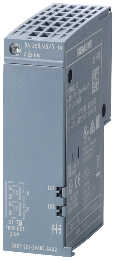 6GK5991-2VA00-8AA2 Adaptador de bus VD (distancia variable) BA 2 RJ45VD HA, 2 RJ45, CC