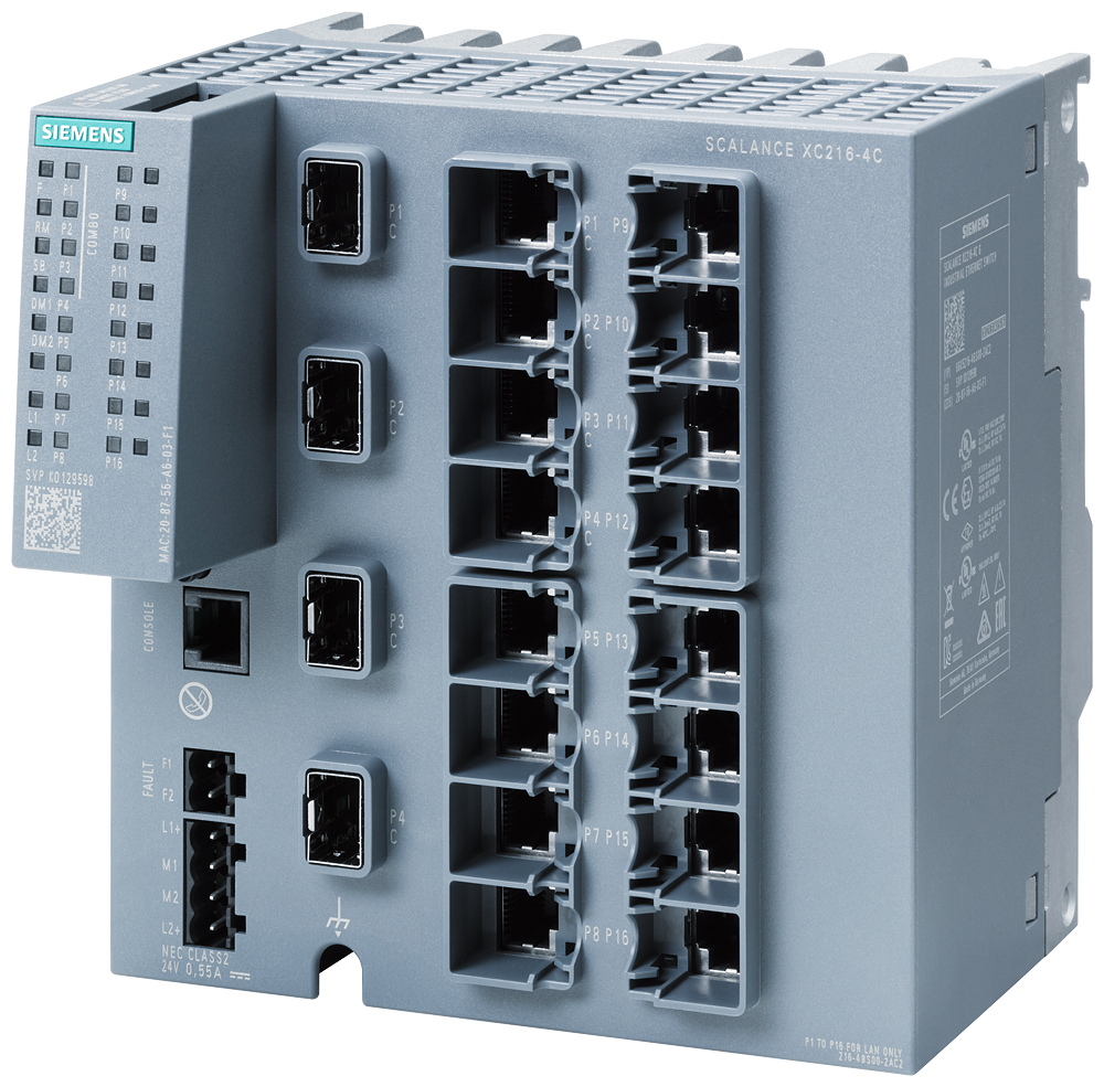 6GK5216-4BS00-2AC2 XC216-4C SWITCH gestionable 12xRJ45 10/100+ 4x1000