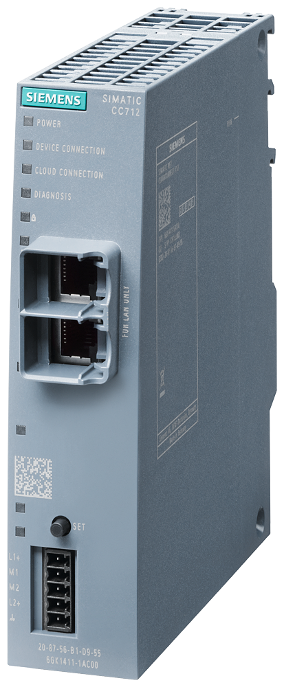 6GK1411-1AC00 Cloud Connect 7, CC712 IoT Gateway, conexión dispos. S7/Modbus a Cloud Services