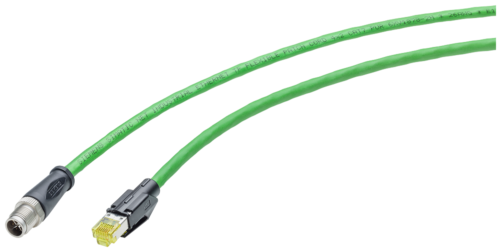 6XV1878-5TH10 IE TP Cord M12-180/RJ45-180 IE Flexible Cable preconf., con 1 conector M12 (codi