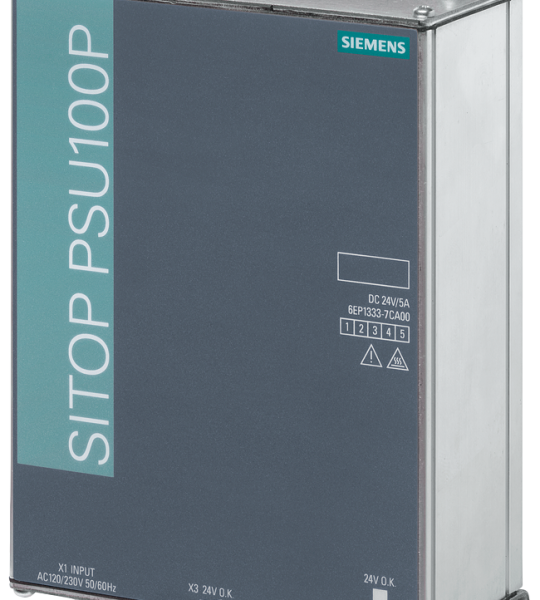 6EP1333-7CA00 Fuente de alimentación SITOP PSU100P, monofásica 24 V DC/5 A en IP67 para montaj