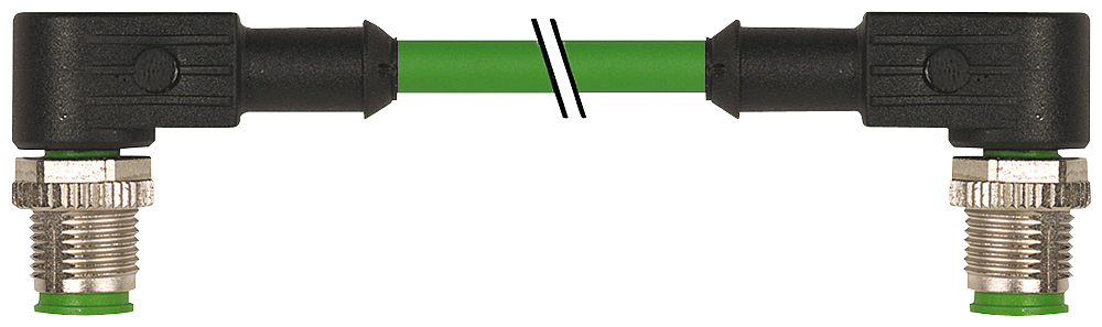 3RK1902-2NB30 Cable de bus, 3 m, para PROFINET, 4 hilos, apantallado, con 2 conectores M12, co