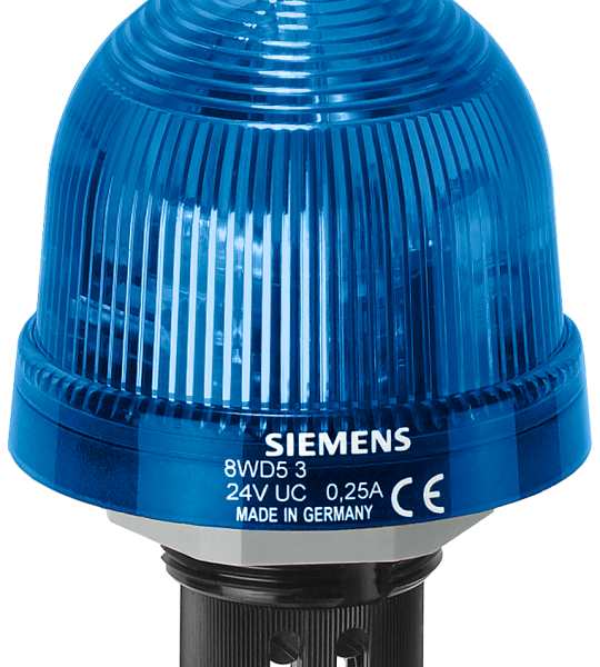 8WD5320-0CF Lámpara incorporada luz de flash, 24 V, azul