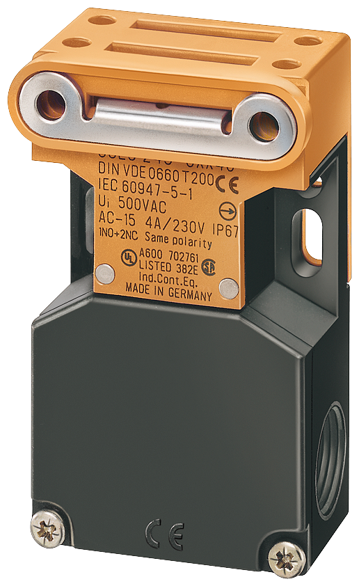 3SE2243-0XX18 Interruptor de posición de seguridad, con actuador separado, lateral y frontal