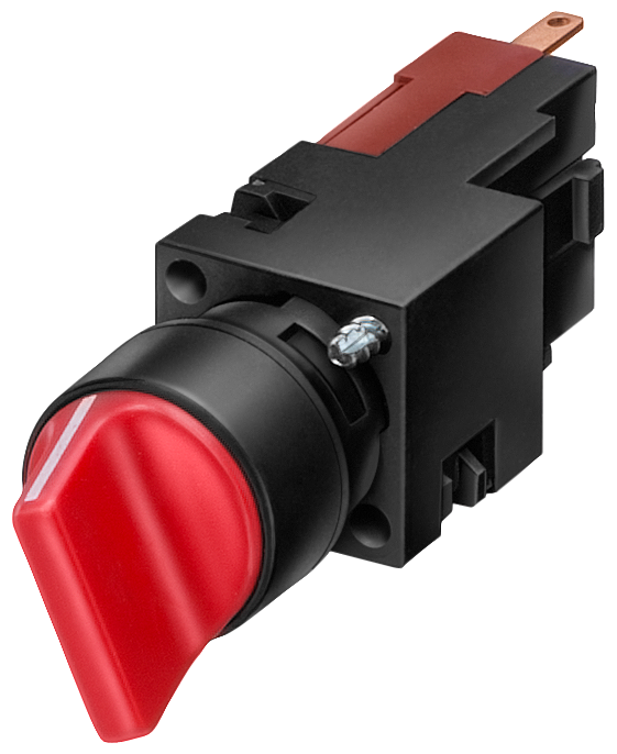 3SB2210-2DB01 Selector, 16 mm, redondo, plástico, negro
