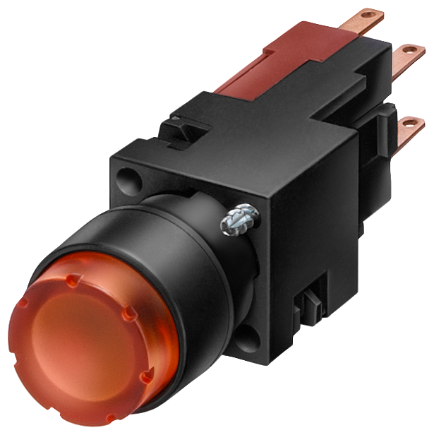 3SB2226-0LH01 Pulsador luminoso, 16 mm, redondo, plástico