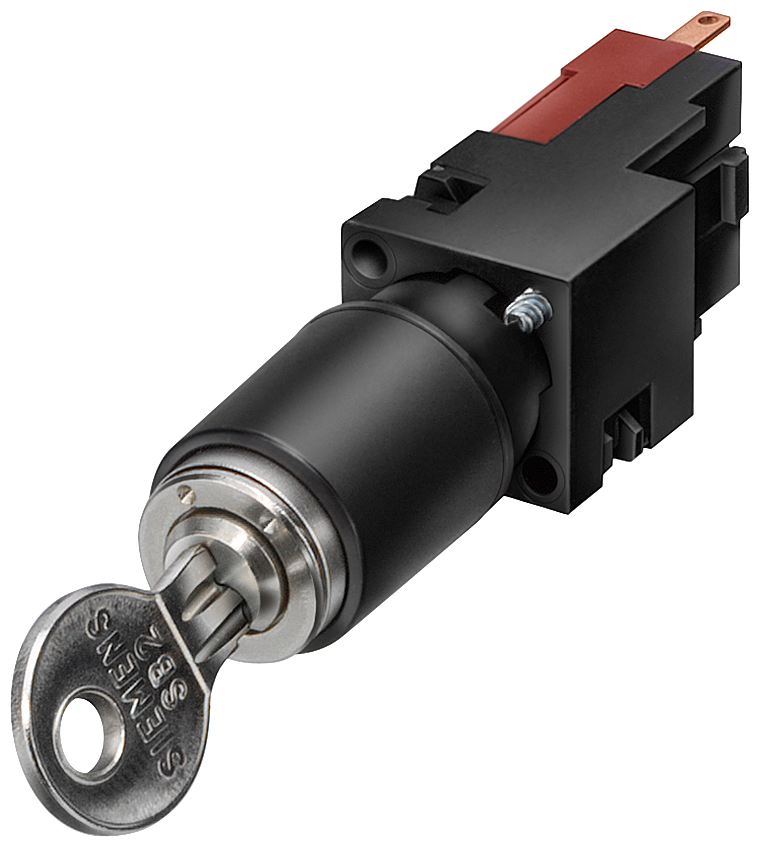 3SB2210-4QA01 Interruptor de llave CES, 16 mm, redondo, plástico