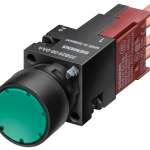 3SB2226-0AE01 Pulsador luminoso, 16 mm, redondo, plástico, verde