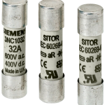 3NC1010-0MK Cartucho fusible cilíndrico SITOR, 10 x 38 mm, 10 A, gR, Un AC: 690 V, Un DC: 44