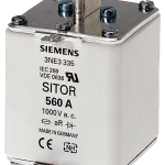 3NE3332-0B Cartucho fusible SITOR, con contactos de cuchilla ranurados, NH2, In: 400 A