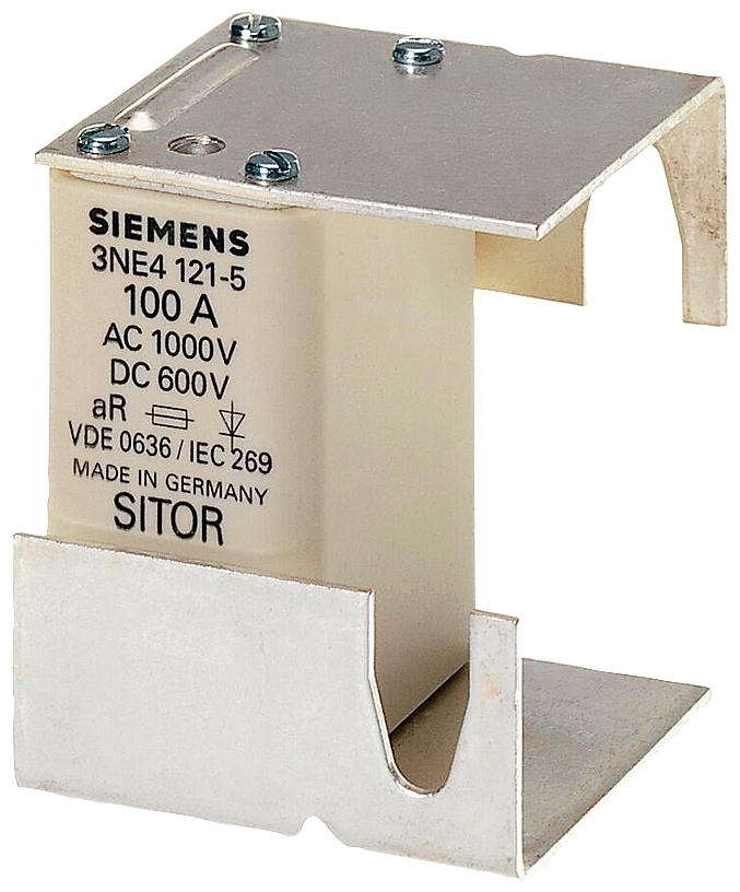 3NE4117-5 Cartucho fusible SITOR, con soporte para montaje, In: 50 A, gR, Un AC: 1000 V