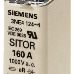 3NE4117 Cartucho fusible SITOR, con contactos de cuchilla, NH0, In: 50 A, gR, Un AC: 100