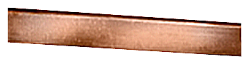 8WC5121 Varilla de fleje de cobre, 15 × 5 mm, longitud aprox. 2,4 metros, metal des