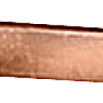 8WC5123 Varilla de fleje de cobre, 12 × 5 mm, longitud aprox. 2,4 metros, metal des
