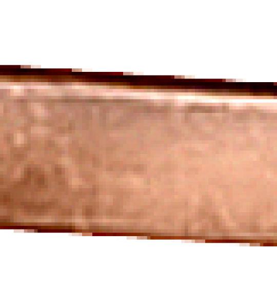 8WC5131 Varilla de fleje de cobre, 25 × 5 mm, longitud aprox. 2,4 metros, metal des