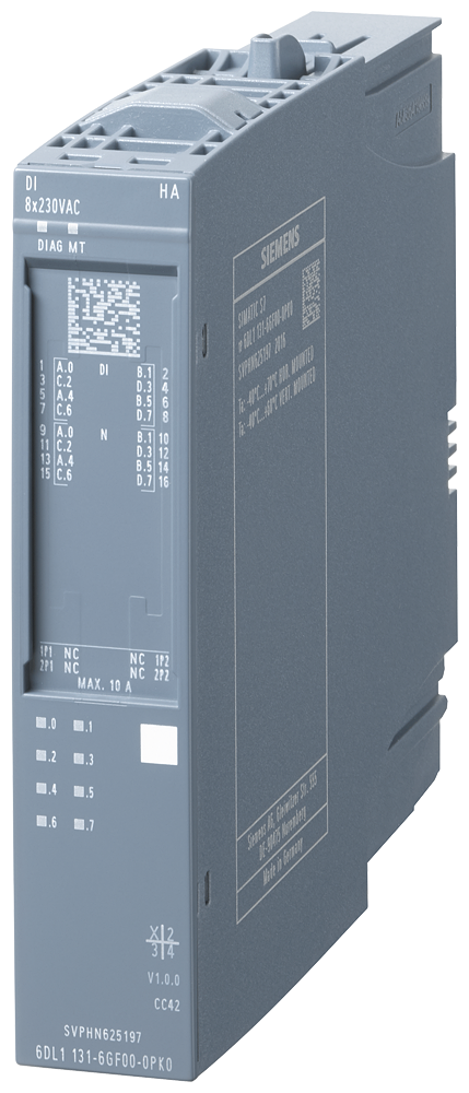 6DL1131-6GF00-0PK0 SIMATIC ET 200SP HA DI 8x230VAC HA