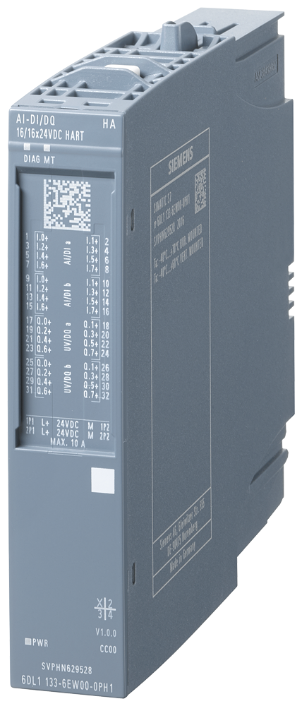 6DL1133-6EW00-0PH1 SIMATIC ET 200SP HA AI-DI 16/DQ 16x24VDC HART HA