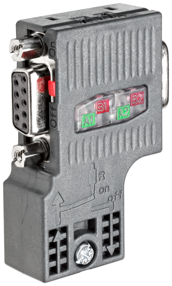 6ES7972-0BB52-0XB0 SIMATIC DP Conector PROFIBUS RS 485, Fast Connect, con conector para PG, 90° UE 