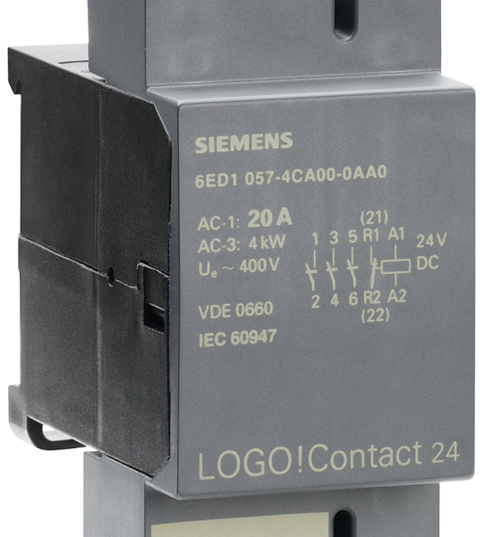 6ED1057-4CA00-0AA0 Módulo contactor LOGO 20A 24VDC