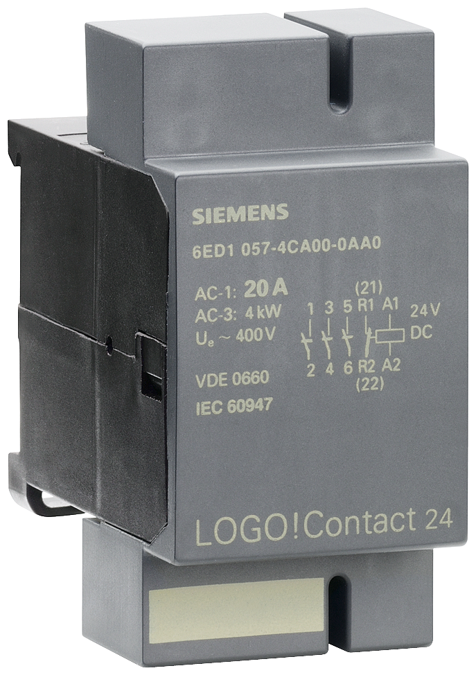 6ED1057-4CA00-0AA0 Módulo contactor LOGO 20A 24VDC