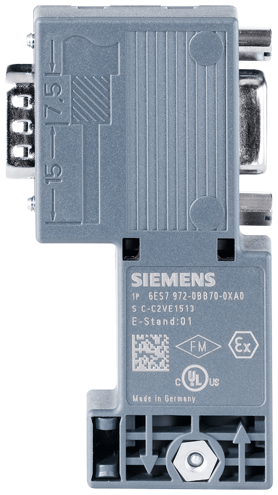 6ES7972-0BB70-0XA0 Conector profibus 90º con PG