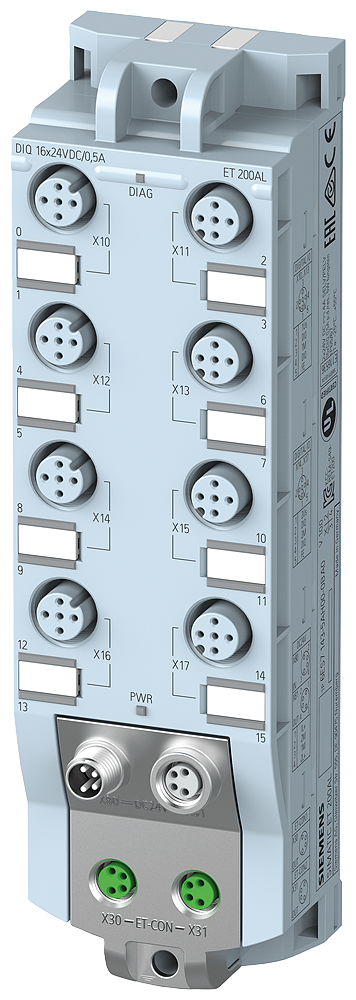 6ES7143-5AH00-0BA0 Módulo 16ED 8xM12 0,5A 24VDC ET200AL