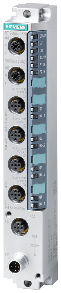 6ES7148-6JD00-0AB0 SIMATIC ET 200eco PN 4IO-L 4x M12