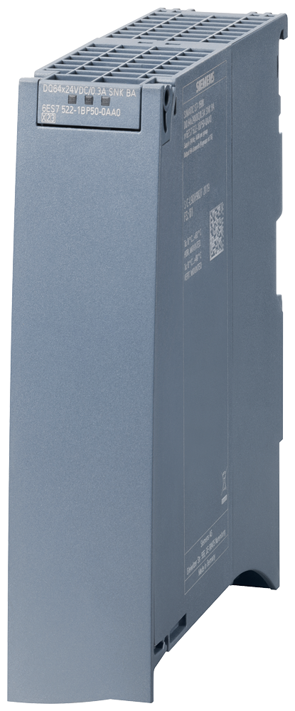 6ES7522-1BP00-0AA0 SIMATIC S7-1500 DQ 64x24VDC/0,3 A BA 35 mm Los cables y bloques de terminales de
