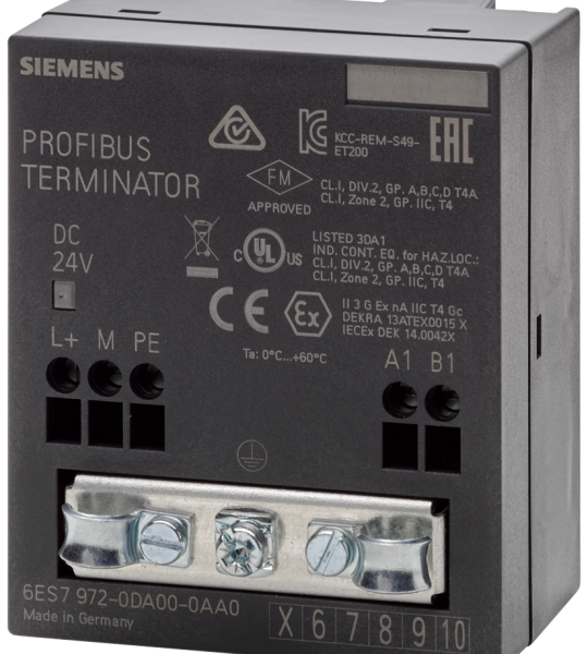 6ES7972-0DA00-0AA0 Resistencia de cierre RS485 p/PROFIBUS/MPI