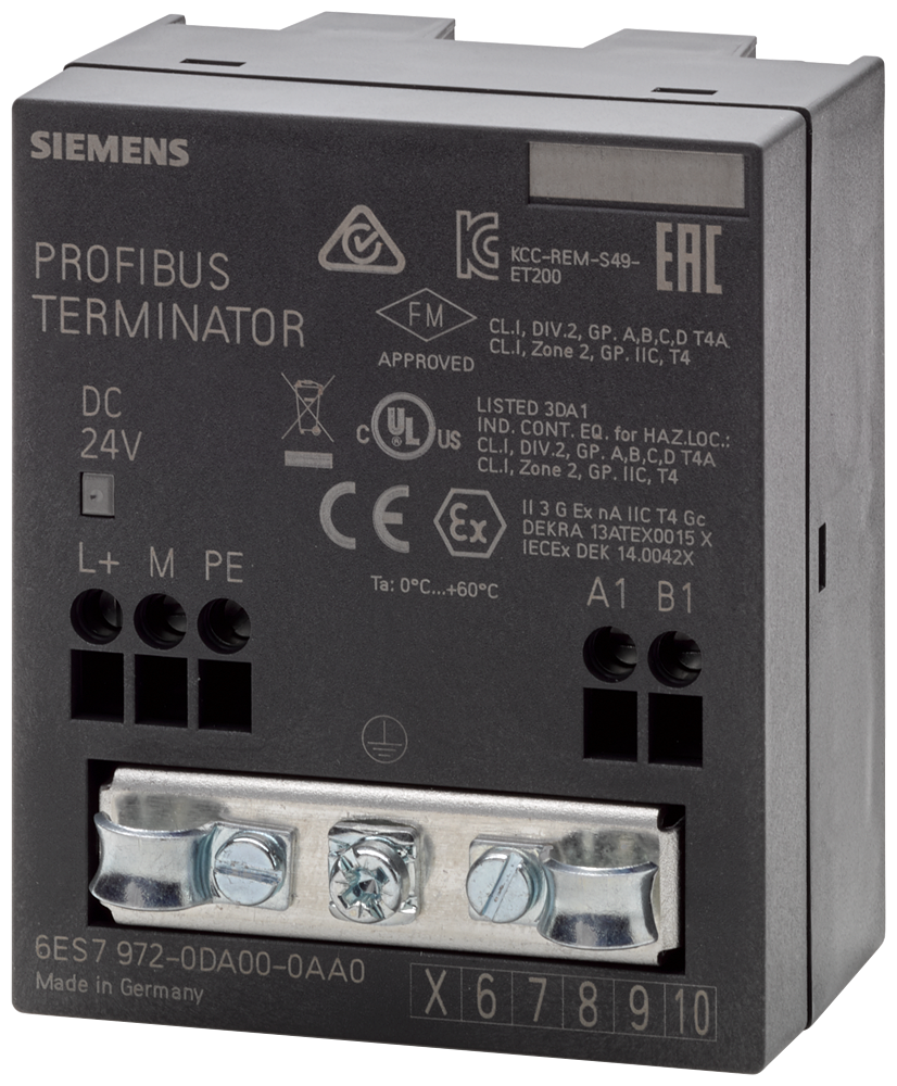 6ES7972-0DA00-0AA0 Resistencia de cierre RS485 p/PROFIBUS/MPI