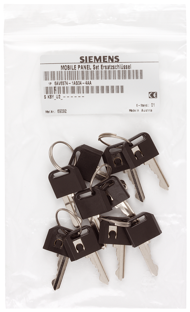 6AV6574-1AG04-4AA0 SIMATIC HMI Llave de repuesto para Mobile Panel 1st Generation