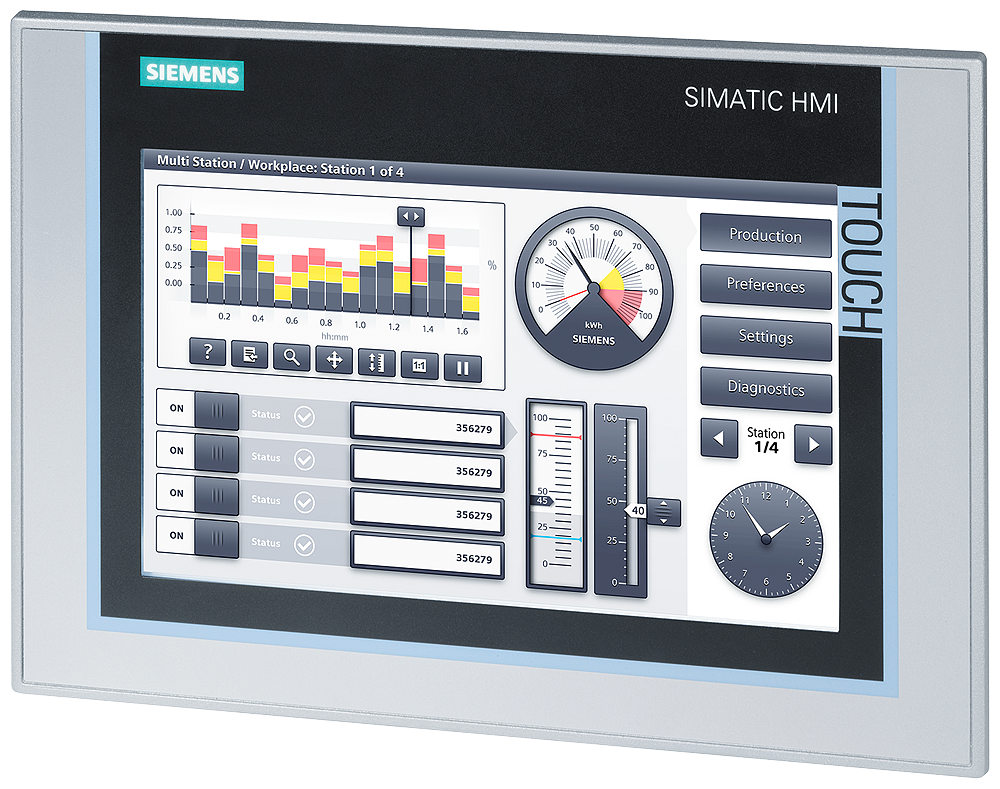 6AV2124-0JC01-0AX0 TP900 COMFORT Panel 9" DP/PN