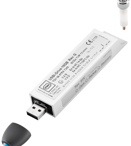 6AV7675-0FX00-0AA0 SIMATIC HMI USB Flash Drive 32 GB Zona Ex 1, de seguridad intrínseca