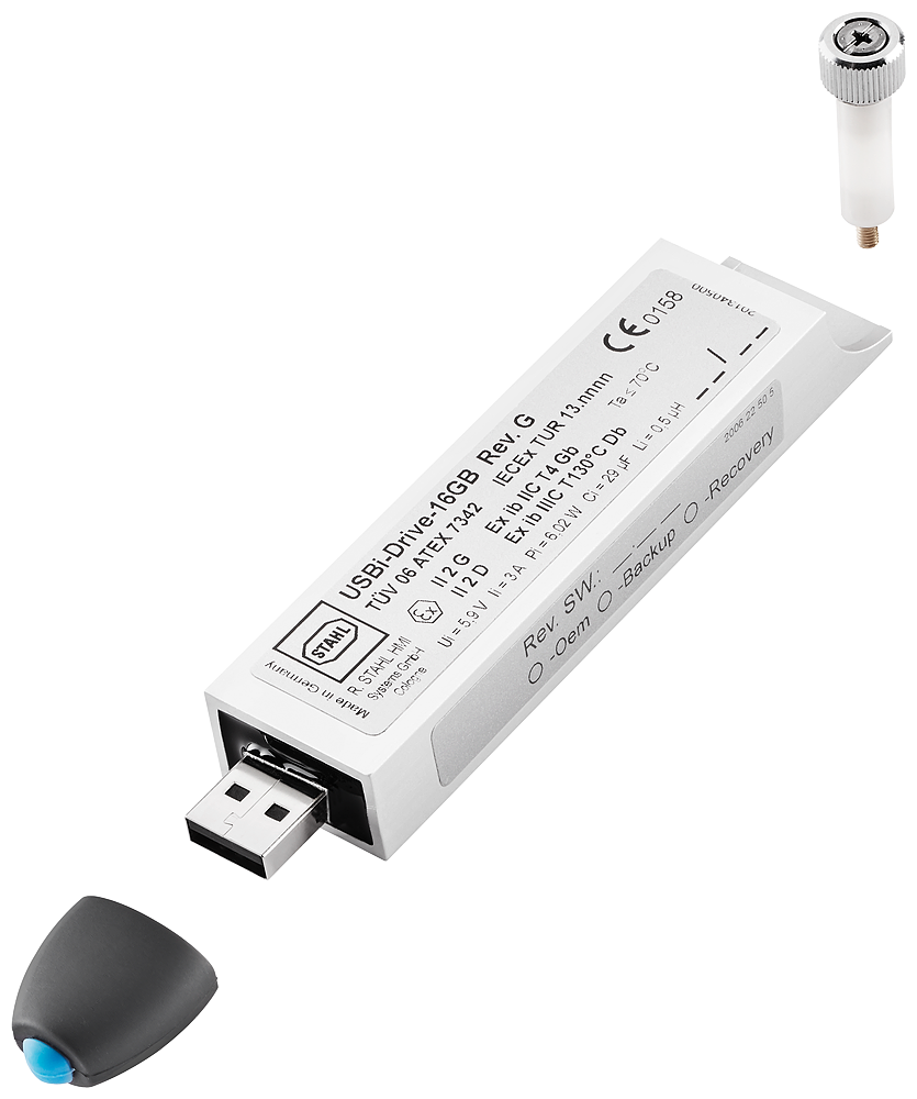 6AV7675-0FX00-0AA0 SIMATIC HMI USB Flash Drive 32 GB Zona Ex 1, de seguridad intrínseca