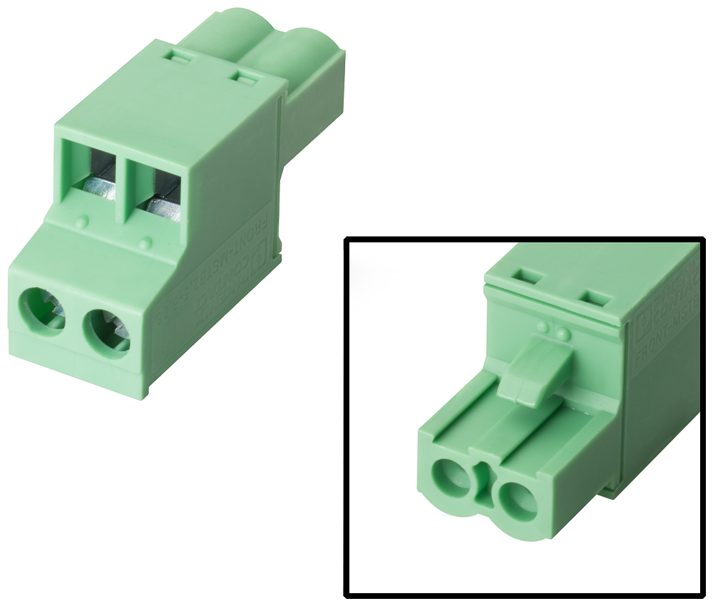 6AV6671-8XA00-0AX0 Conector hembra 2P 24VDC p/HMI