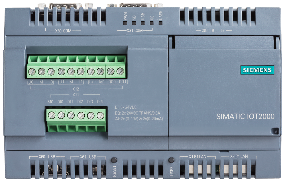 6ES7647-0KA01-0AA2 SIMATIC IOT IOT2000 5x DI, 2x AI, 2x DO