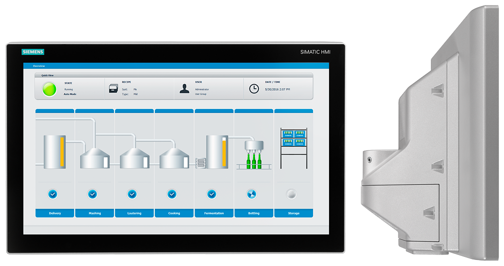 6AV2124-0UC24-0BX0 SIMATIC HMI TP1900 Comfort PRO Preparadas para brazo soporte y elementos de ampl