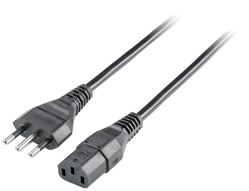 6ES7900-0EA00-0XA0 SIMATIC HMI Cable de alimentación con conector IEC 180°, 110/230 V DC para Itali