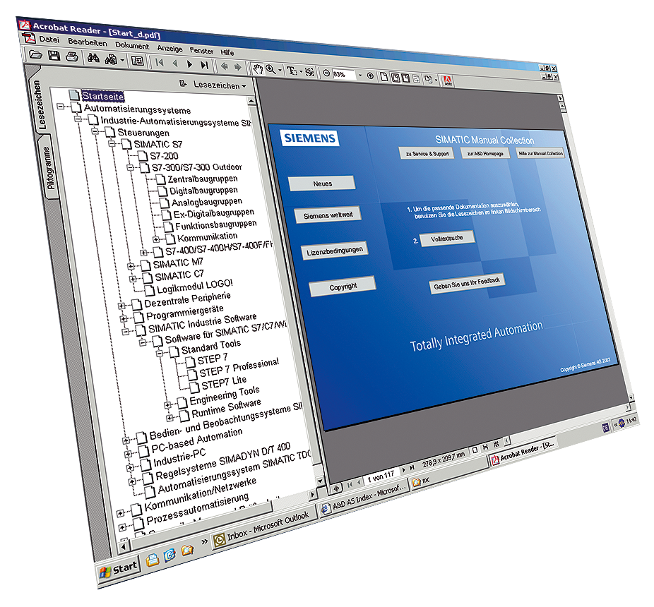 6ES7998-8XC01-8YE2 SIMATIC Manual Collection Servicio de actualización del software